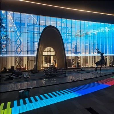 Utvendig Grille Reklame LED Display